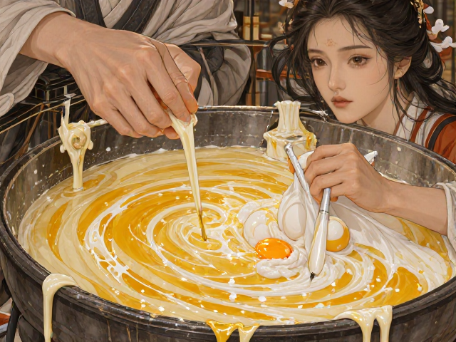 古代蜡彩与坦培拉渊源,蛋液油剂混合罩染技法解析