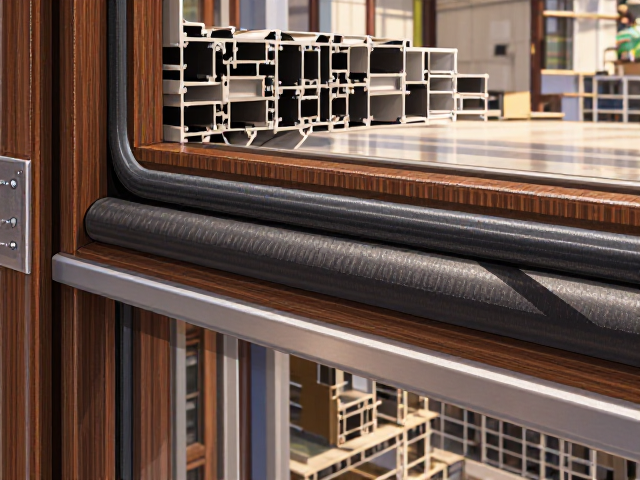 汽车级EPDM胶条,钝化处理,烤漆铝包木门窗耐用又隔音