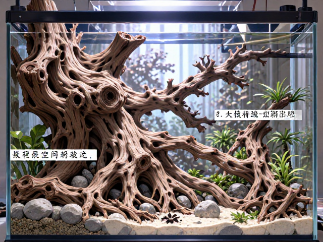 裸缸改造指南，巧用沉木树根，最大化空间利用率与造景美感