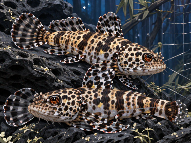 豹点虾虎3-5年达最佳品相，揭秘水族缸上层栖息与饲养技巧