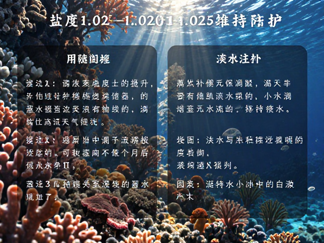 热带珊瑚礁海域盐度1.020-1.025维持指南及极端天气防护