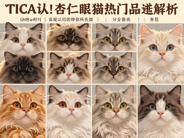TICA认可杏仁眼猫,颜色分类指南与热门品种解析