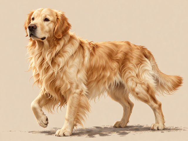 金毛犬无需频繁洗澡，步态特征显优雅，颜色分类全解析