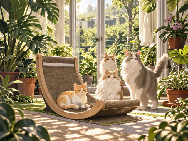 养猫避坑指南,有毒植物识别与猫抓板、饮食搭配全解析