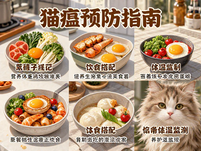 猫瘟预防指南,饮食搭配与体温监测,守护爱宠健康