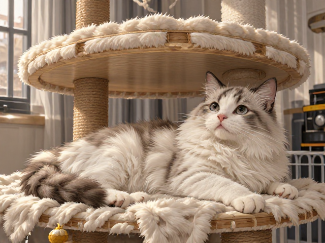 猫咪猫爬架术后恢复指南,心肌病症护理与垂直空间安全建议