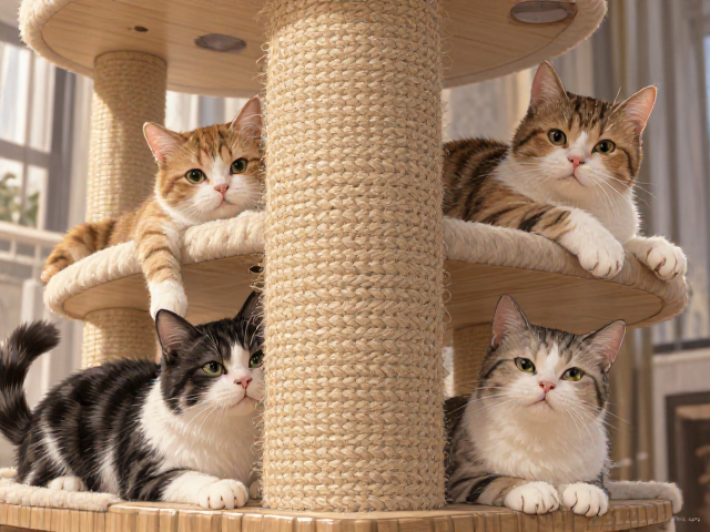 猫咪猫爬架术后恢复指南,心肌病症护理与垂直空间安全建议