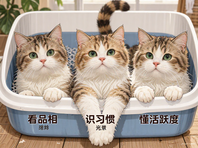 猫砂盆怎么选?看品相、识习惯、懂活跃度,精准匹配猫咪需求