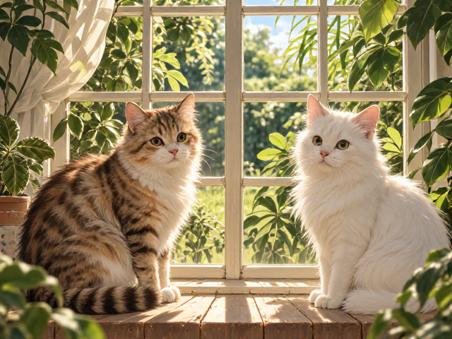 猫咪品相识别与喂养指南，封窗与无毒植物确保居家安全