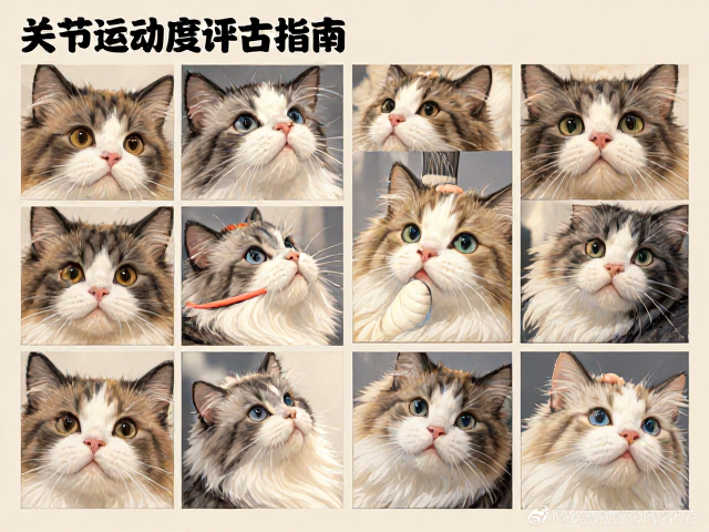 猫咪关节活动度评估指南,结合配色繁育与性格特质