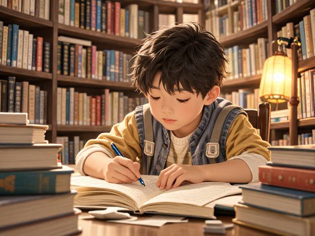 卡通书房专注位,打造孩子探索世界的沉浸式学习角