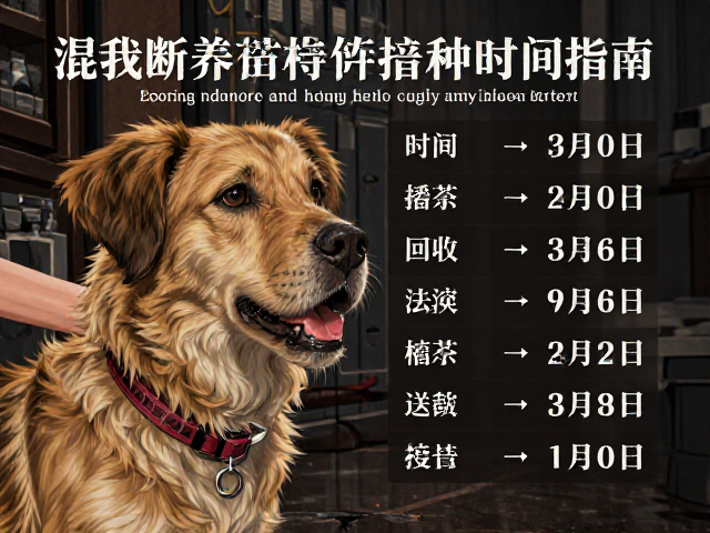 混血犬断奶喂养与疫苗接种时间指南,遗传特征解析