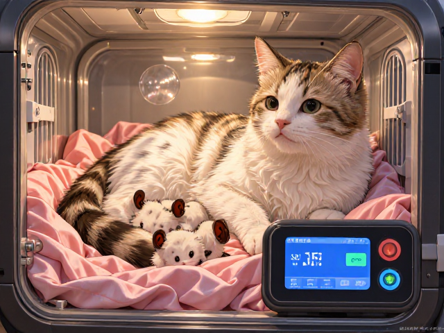 早产猫断奶喂养指南,宠物恒温箱如何保温护理