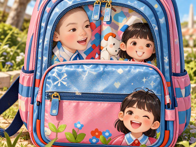 卡通防水防污书包,学龄儿童必备,轻松应对脏乱差