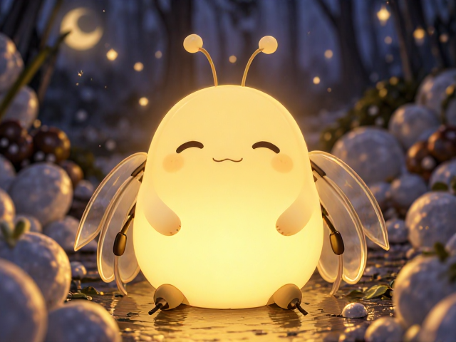 卡通昆虫造型小夜灯,可爱夜光陪伴,护眼助眠好帮手