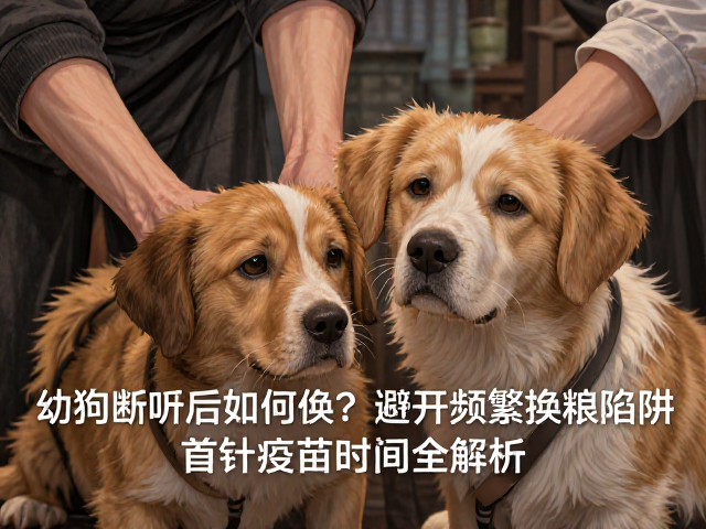 幼犬断奶后如何换粮?避开频繁换粮陷阱,首针疫苗时间全解析