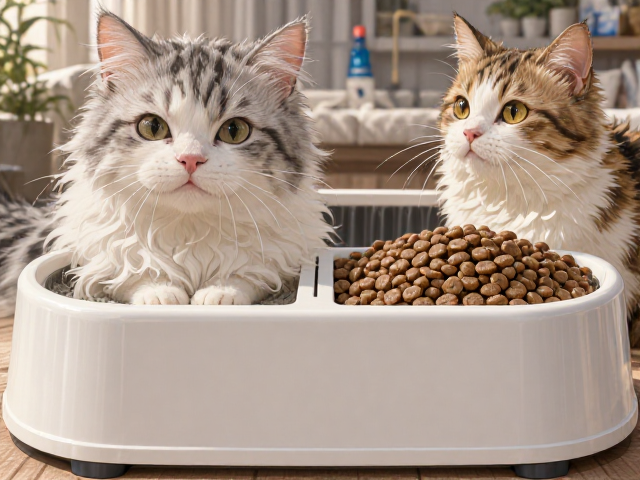 专用猫粮搭配防猫砂碗与宠物漱口水,打造科学养宠新体验
