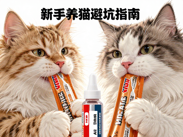专用猫粮搭配宠物碘伏止血粉与猫条，新手养猫避坑指南