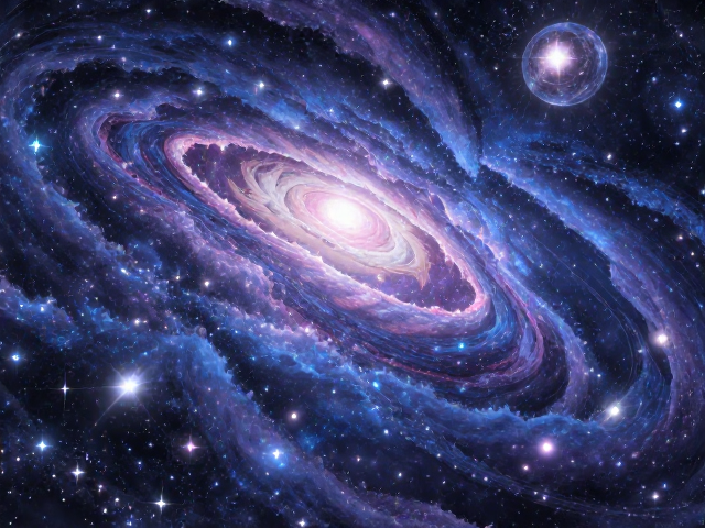 卡通星空宇宙壁纸,高低错落的梦幻设计灵感