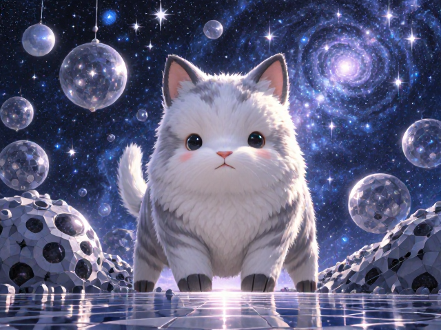 星空宇宙中的卡通动物拟态，揭秘萌趣设计灵感与创意视觉艺术
