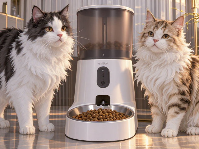 进口高端猫粮搭配自动喂食器,科学喂养指南