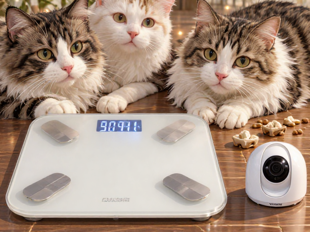 专用猫粮怎么选?搭配宠物体重秤与摄像头,科学养宠更安心