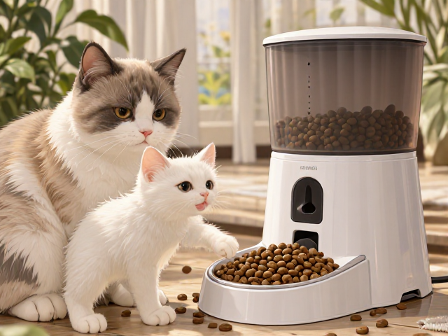 进口高端猫粮搭配自动喂食器,科学喂养指南
