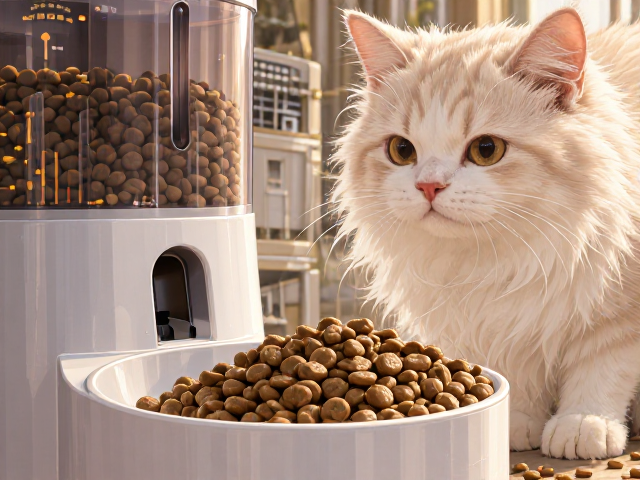 进口高端猫粮搭配自动喂食器,科学喂养指南