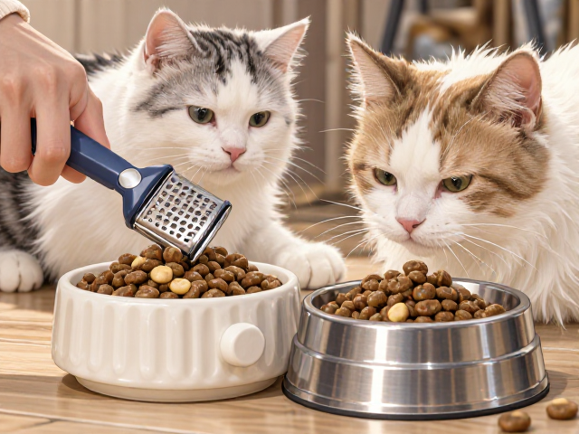 专用猫粮怎么选?搭配陶瓷不锈钢碗与磨甲器,打造科学养猫日常