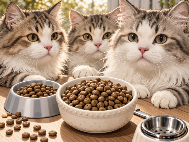 专用猫粮怎么选?搭配陶瓷不锈钢碗与磨甲器,打造科学养猫日常