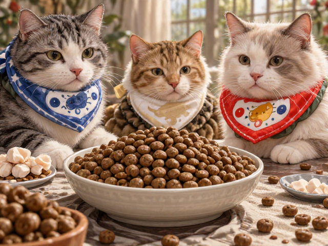 老年猫专用猫粮与软垫围嘴选购指南,呵护爱宠晚年健康