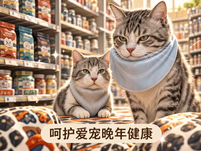 老年猫专用猫粮与软垫围嘴选购指南,呵护爱宠晚年健康