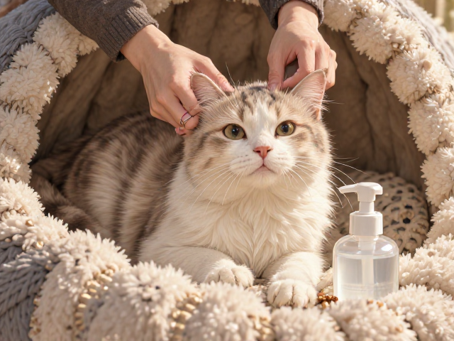 专用猫粮怎么选?搭配耳部清洁液与舒适猫窝,打造猫咪健康日常