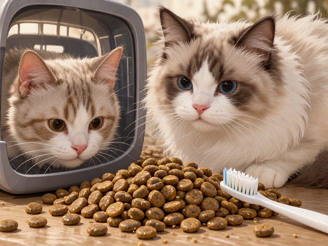 专用猫粮怎么选?全封闭猫砂盆与牙刷牙膏清洁指南