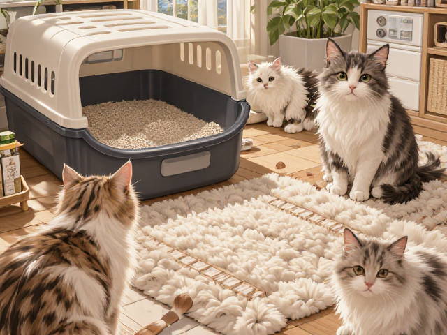 专用猫粮猫条搭配与猫砂收纳箱选购指南,打造整洁养猫空间