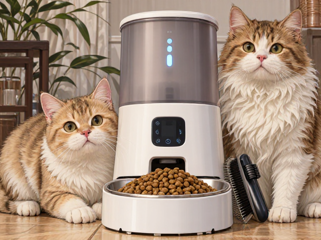 专用猫粮搭配智能喂食器,选对宠物梳毛刷让养宠更省心