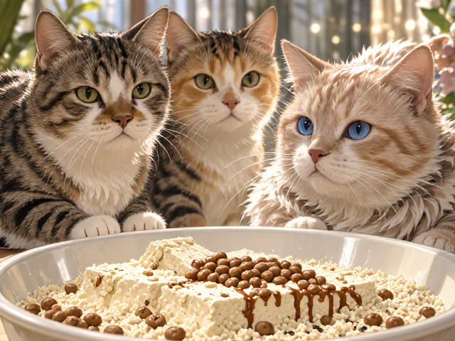 专用猫粮搭配膨润土豆腐砂,除味喷雾让养猫无异味