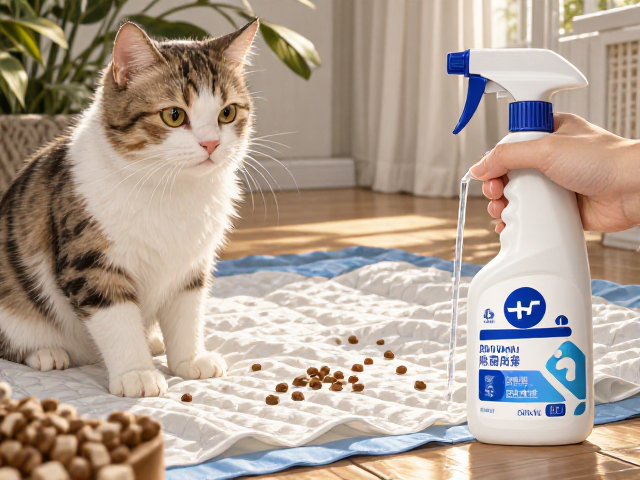 专用猫粮搭配尿垫除菌喷雾，科学养宠打造洁净生活