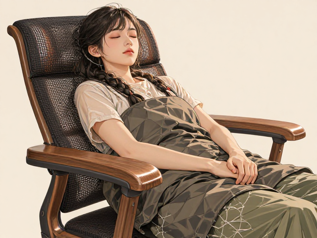 实木3D透气网布椅，可拆洗套设计，健康舒适好睡眠