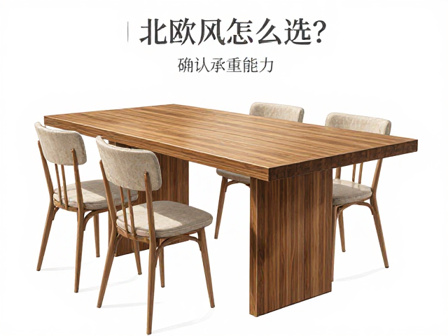可升降北欧风餐桌怎么选?确认承重能力,极简风稳固耐用