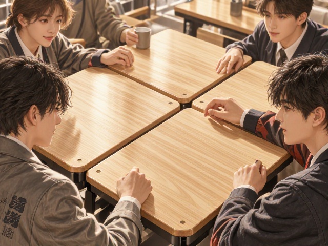 可升降实木模块化拼接桌，灵活组合打造专属空间