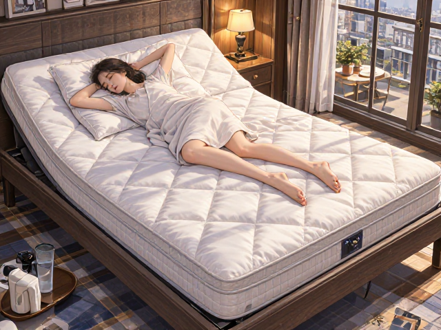 可升降床垫搭配睡眠监测,抗变形设计助你整夜深睡