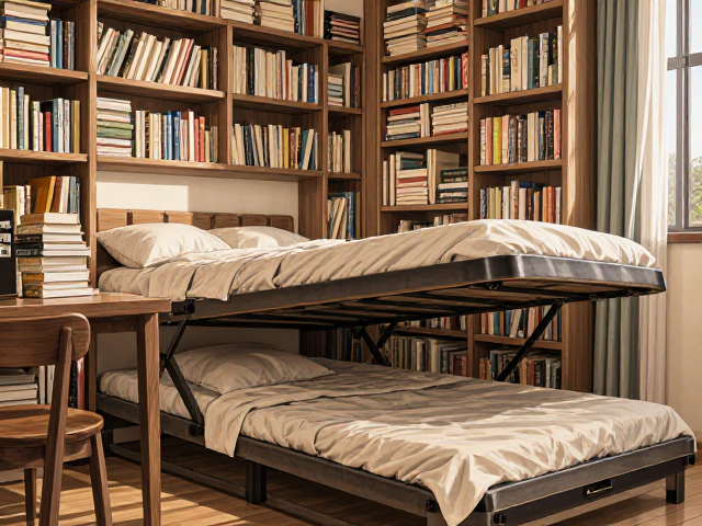 书房伴读区改造,可升降折叠床,小户型空间翻倍秘籍