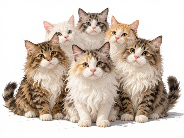 猫每胎1-4只，如何避免近亲繁殖并减少掉毛？