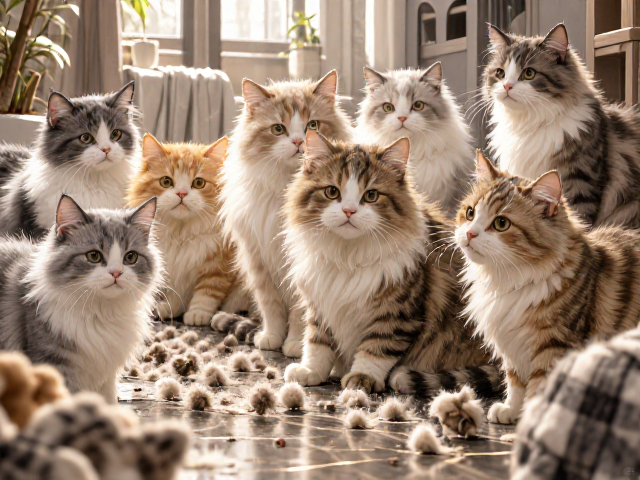 正规猫舍猫咪掉毛吗?室内活动能减少吗?