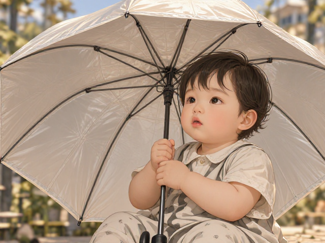 婴幼儿遮阳伞推荐,可调节高度防暴晒,宝宝出行更安心