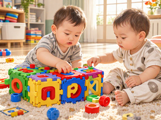 婴幼儿专注力培养,亮色拼接玩具如何激发宝宝视觉探索与思考