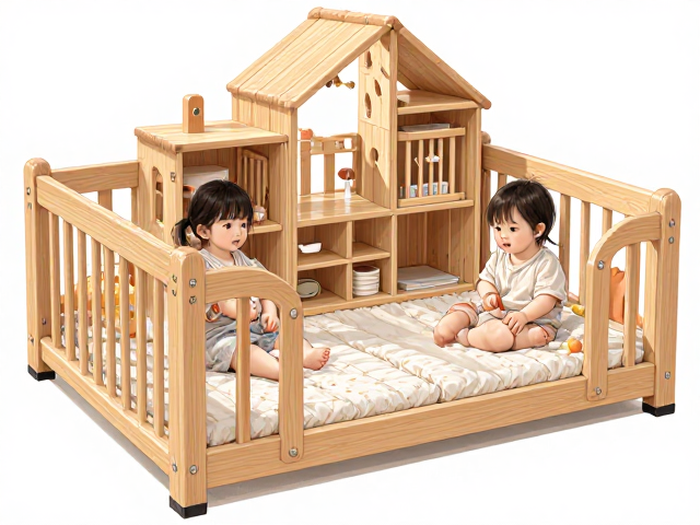 婴幼儿原木色模块化家具,安全环保与自由组合的育儿新选择