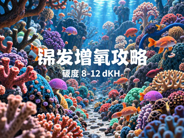 热带珊瑚礁增氧攻略，硬度8-12 dKH如何养出爆色珊瑚