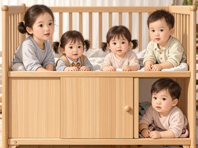 婴幼儿原木色家具，环保可持续，打造安全无毒成长空间